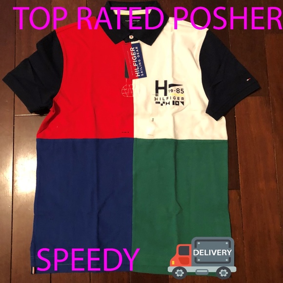 Men’s Tommy Hilfiger polo color blocked - Picture 2 of 4